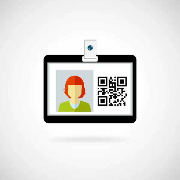 Identification card — Stock Illustration Identification card Royalty Free Stock Vectors