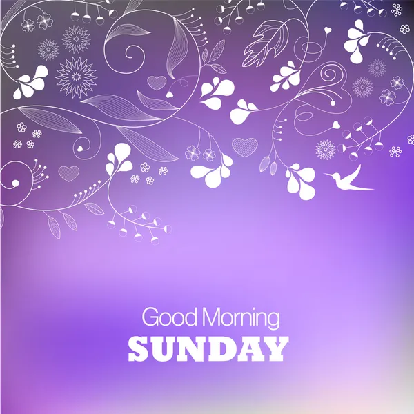 Sunday — Stock Vector