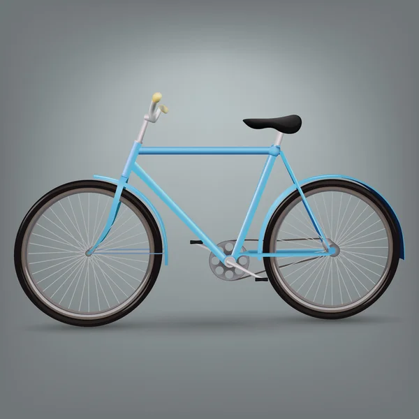 Bicicleta azul — Vetor de Stock
