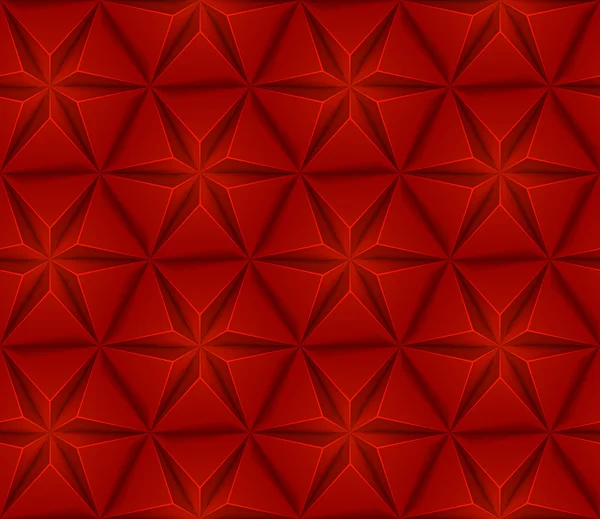 Безшовний фон з зіркою червоних трикутників — стоковий вектор