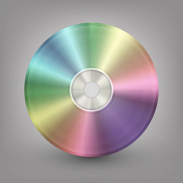 Blue-ray, DVD или CD диск. Векторная иллюстрация — стоковый вектор