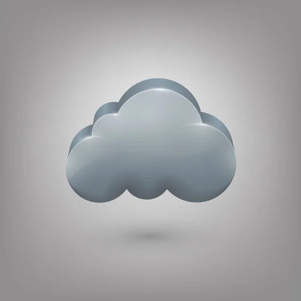 Icon weather. Cloud — Stock Vector