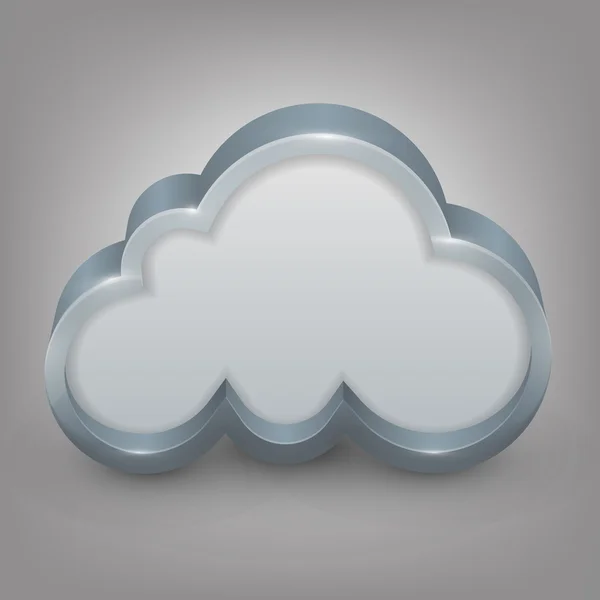 Discorso cloud modificabile — Vettoriale Stock