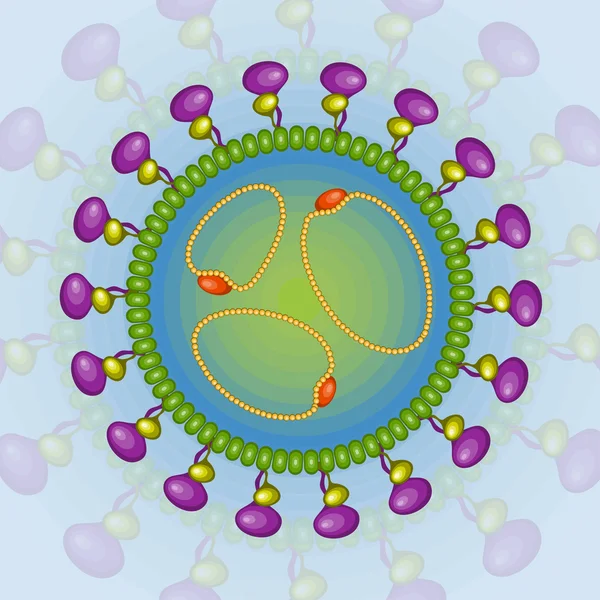 Bunya virus. pozadí. EPS 10. — Stockový vektor