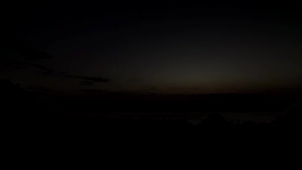 Cala gonone zonsopgang, timelapse, Sardinië, Italië — Stockvideo