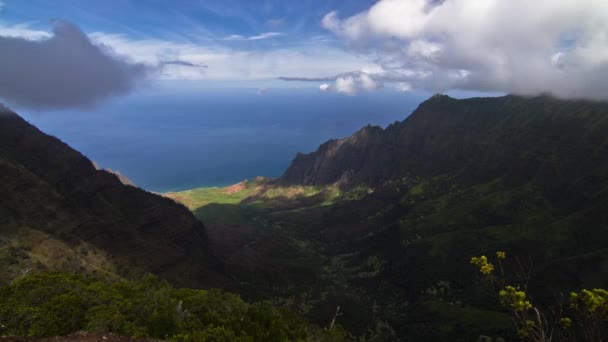 Waimea canyon, timelapse, kauai, Hawaï, Verenigde Staten — Stockvideo