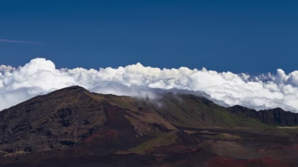 Haleakala Clouds, Timelapse, Мауи, Гавайи, США — стоковое видео