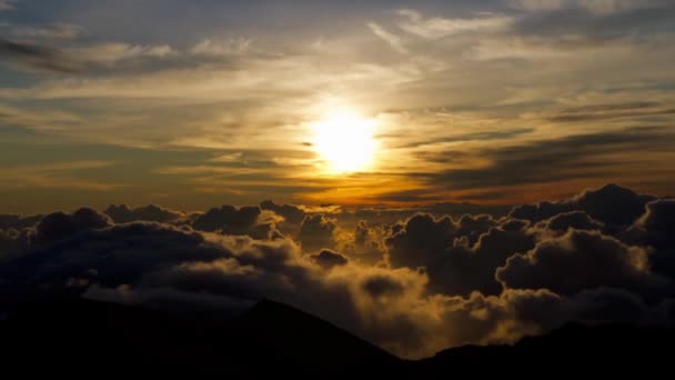 Zonsopgang haleakala, timelapse, maui, hawaii, usa — Stockvideo