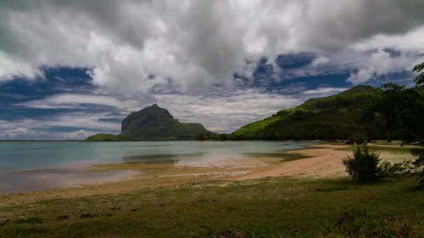 Beach Timelapse At Le Morne, Mauritius — Stock Video