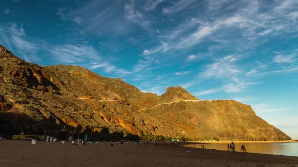 Playa de las Terasitas, Timelapse, Tenerife, Spania — Videoclip de stoc