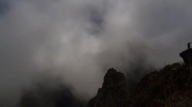 bulutlar timelapse dağ, cilaos, reunion