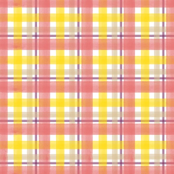 Desert Day painted plaid pattern design Stock Picture