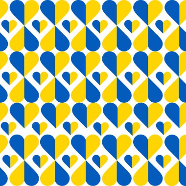 Kusursuz patern, Doodle kalpleri, Doodle kalbi, Sevgililer günü, Ukrayna 'yı Kurtar, savaş yok.