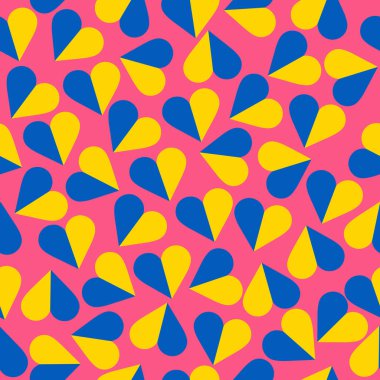 Kusursuz patern, Doodle kalpleri, Doodle kalbi, Sevgililer günü, Ukrayna 'yı Kurtar, savaş yok.