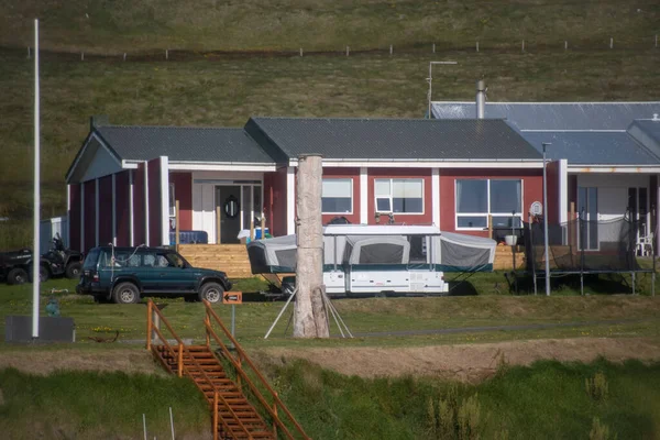 Landskap Hus Nära Hamnen Grimsey Island Nordisland — Stockfoto