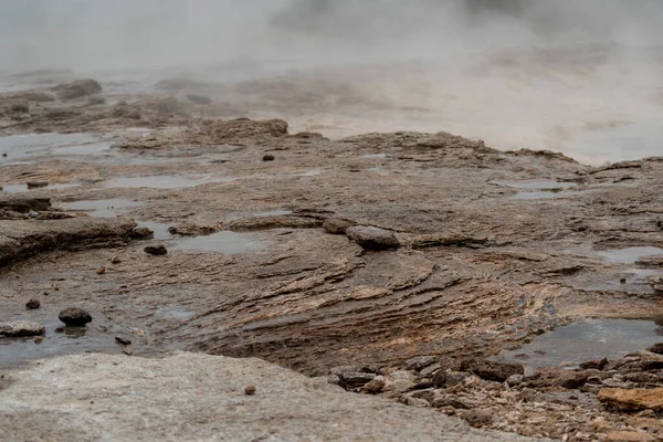 Paisaje Rocas Lava Humeantes Geysir Golden Circle —  Fotos de Stock