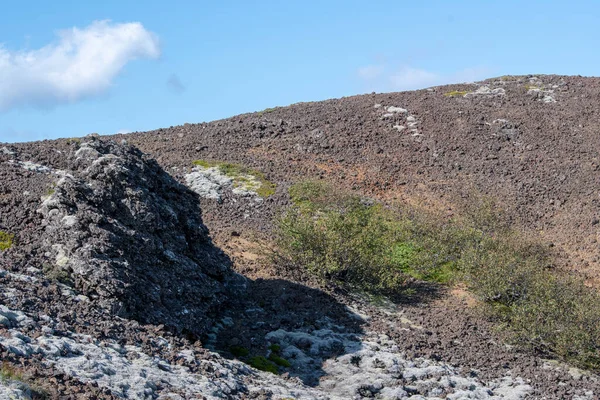 Paisaje Interior Cráter Eldborg Volcán Extinto Cerca Borgarnes Islandia Del —  Fotos de Stock