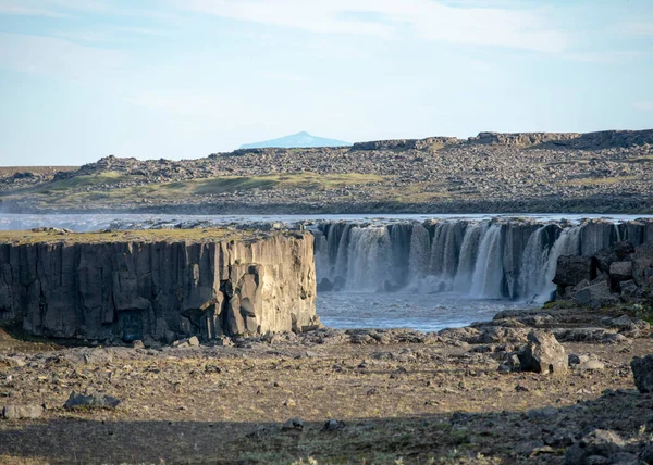 Landscape Basalt Rocks Detifoss Waterfall Iceland — Stock Photo, Image