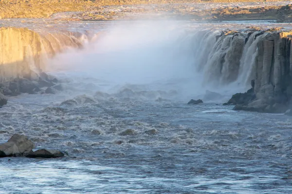 Τοπίο Του Νερού Συντρίβεται Selfoss Diamond Circle — Φωτογραφία Αρχείου