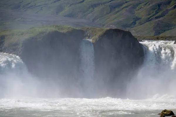 Paisaje Del Agua Que Estrella Cascada Selfoss Islandia —  Fotos de Stock