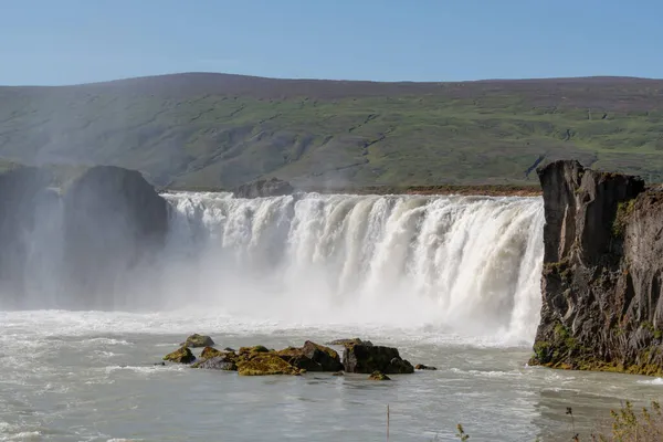 Landskapsvatten Kraschar Vid Selfoss Vattenfall Golden Circle Island — Stockfoto