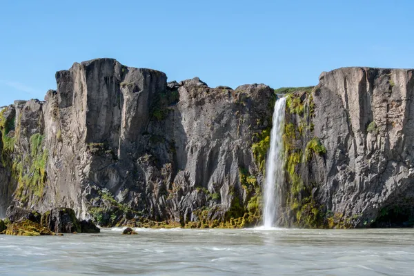 Landschaft Des Kleinen Wasserfalls Selfoss Wasserfall Golden Circle — Stockfoto