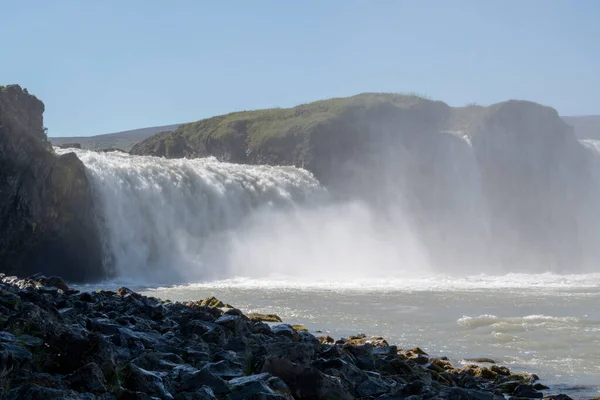 Paisagem Água Poderosa Bater Cachoeira Selfoss Círculo Ouro — Fotografia de Stock