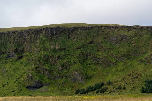 Paisaje Nublado Prados Acantilados Vik — Foto de Stock