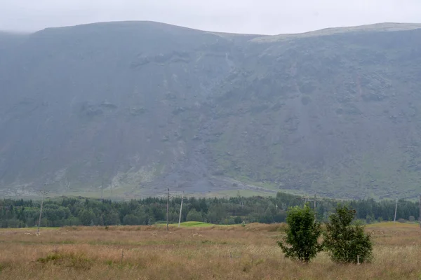 Selfoss Zlanda Bulutlu Bir Günde Dağların Manzarası — Stok fotoğraf