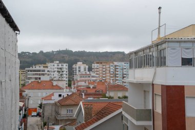 Lizbon 'daki Costa da Caparica' da gökyüzü manzarası