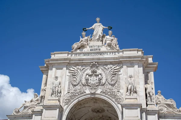 Landscape Arch Sculpture Praca Comercio Lisbon — ストック写真