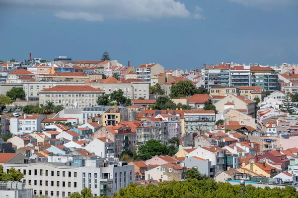 Paesaggio Vista Aerea Degli Edifici Lisbona — Foto Stock