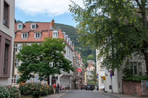 Landscape Building Architecture Plaza Heidelberg Baden Wurttemburg — Fotografia de Stock