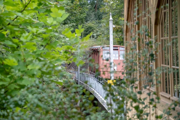 Krajobraz Heidelbergu Pociąg Górski Stacji Baden Wurttemburg — Zdjęcie stockowe