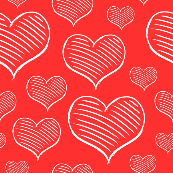 Vector repeated valentine pattern — Stock Vector