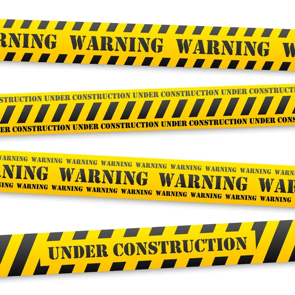 Vector warning tapes — Stock Vector