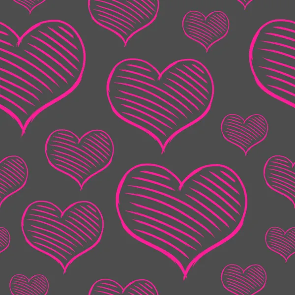 Vector repeated valentine pattern — Stock Vector