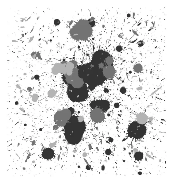 vektör gri fırça splatters