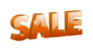 3D satışı işareti vektör