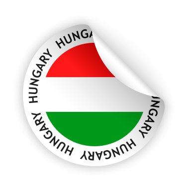 vektör bayrak bükülmüş sticker