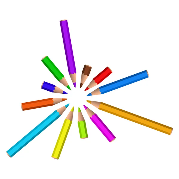 Fond vectoriel crayon — Image vectorielle