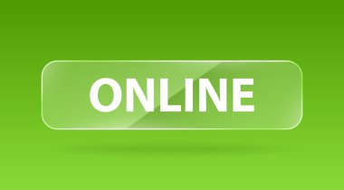 bouton de verre vecteur en ligne