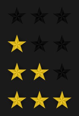 vector rating stars clipart