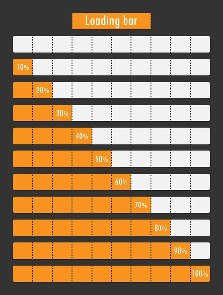 Barre de chargement vectorielle — Image vectorielle