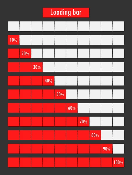 Barre de chargement vectorielle — Image vectorielle