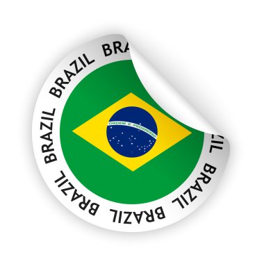 vektör bayrak bükülmüş sticker