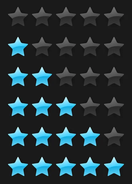 Vector rating stars — Stock Vector