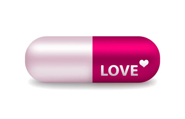 Vector pill of love — Stock Vector