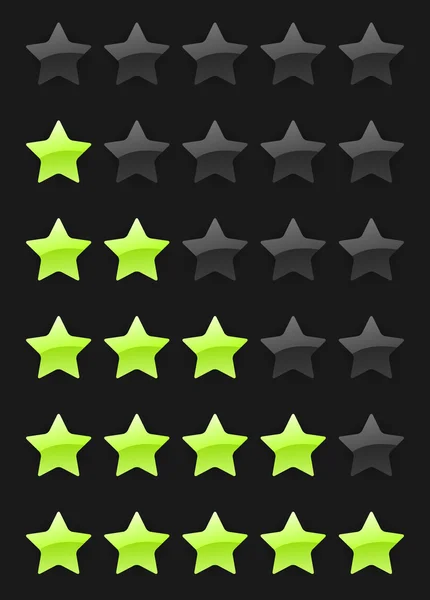 Vector rating stars — Stock Vector