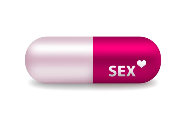 Vector pill of sex — Stock Vector